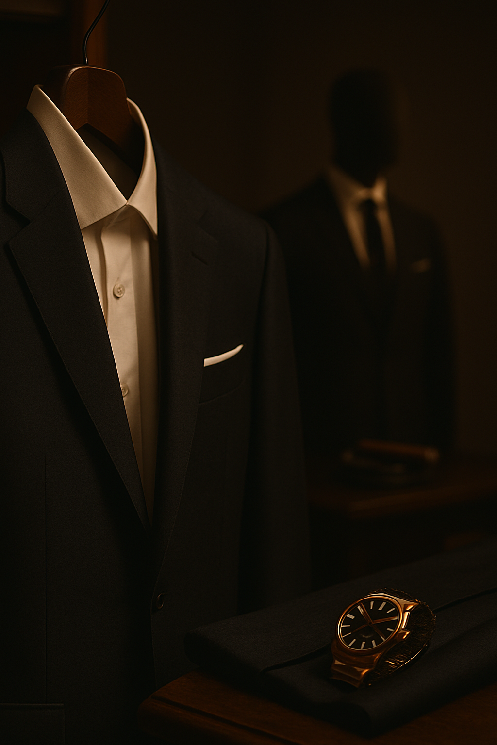 Détail montre et blazer